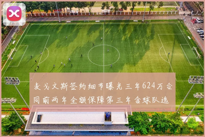 麦戈文斯签约细节曝光三年624万合同前两年全额保障第三年含球队选项
